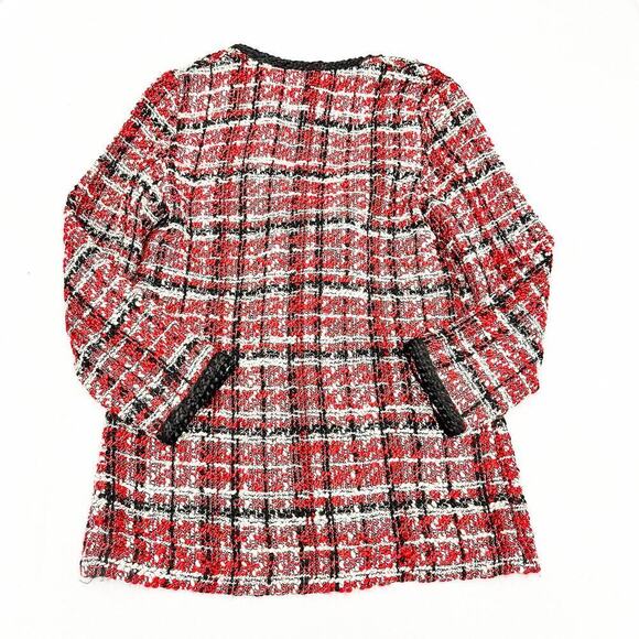 Zara Red and Black Tweed Jacket - Picture 2 of 8